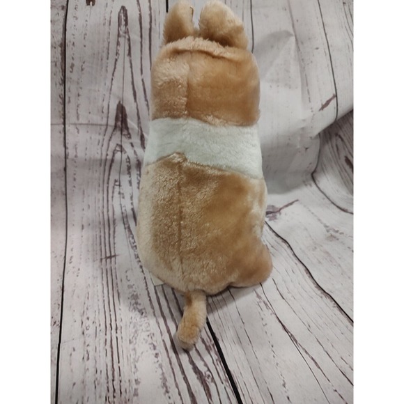Bulldog Stuffed Animal Plush Realistictan White Tan Bull Dog - Picture 4 of 7